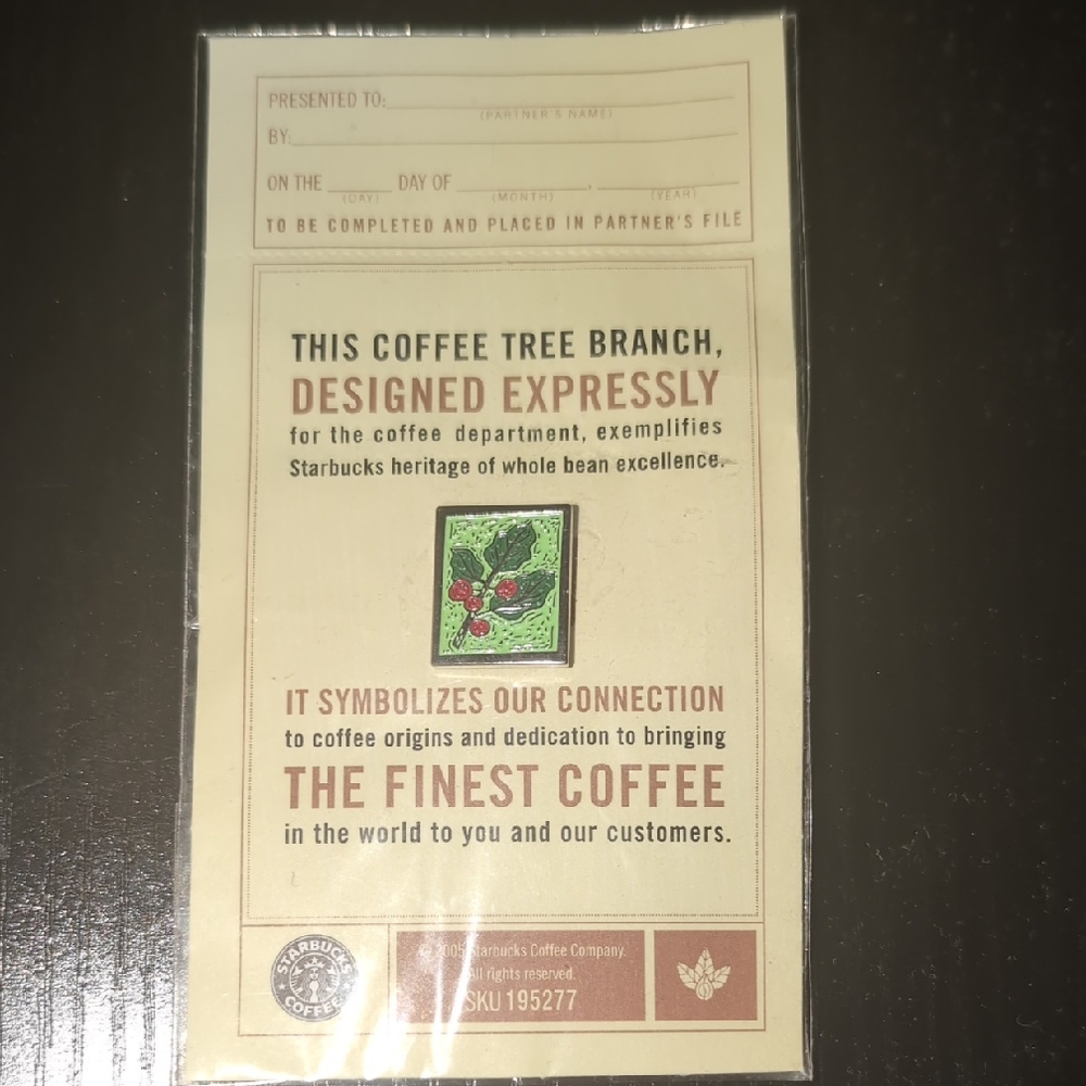 Starbucks Coffee Heritage Card with Green and Red Design